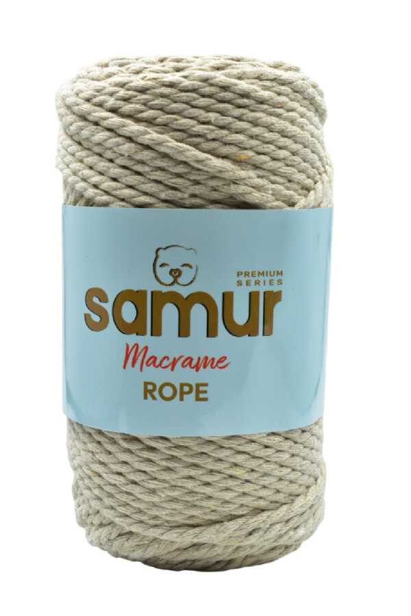 SAMUR,ROPE 3 BÜKÜM MAKROME 03 AÇIK BEJ