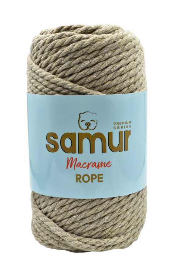 SAMUR,ROPE 3 BÜKÜM MAKROME 04 KOYU BEJ