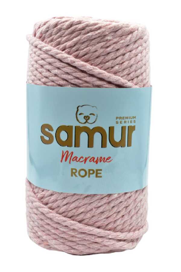 SAMUR,ROPE 3 BÜKÜM MAKROME 07 PEMBE