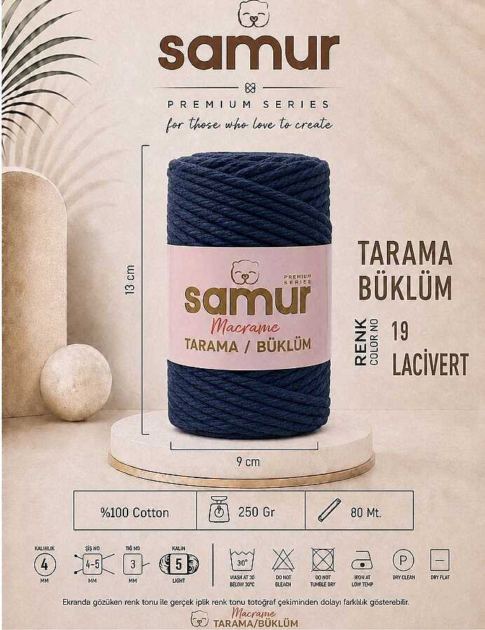SAMUR,TARAMA BÜKLÜM MAKROME 19 LACİVERT